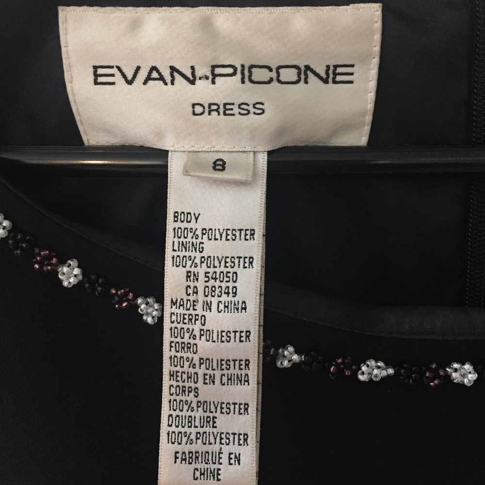 EVAN-PICONE BLACK DRESS - Picture 5 of 5